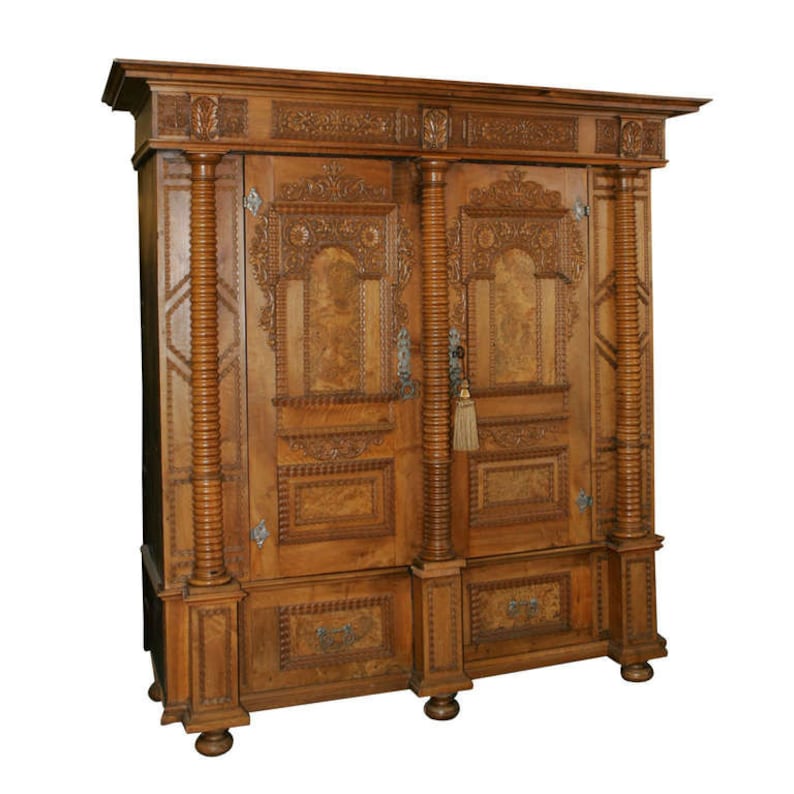 17th Century Swiss Armoire, Dated 1623, Bernadotte Collection