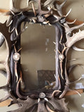 Antique Antler Mirror, Shipping is Additional and Not Included in Price
