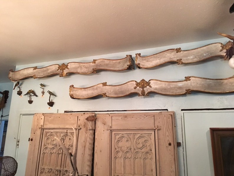 Trio of 19th Century French Chateau Valances
