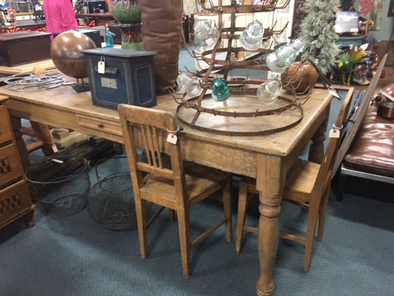 Mexican Sabino Wood Table, Wide Single-Plank Top