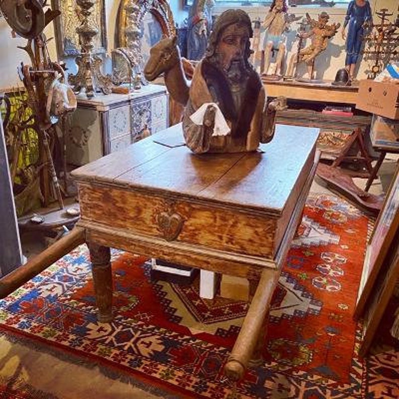 Guatemalan Processional Table for Display Religious Art, Shipping is Additional