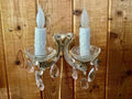 Venetian Murano Crystal Wall Sconce, Wired for US