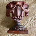 19th Century Bavarian Wood Carved Urn, Wall Decor