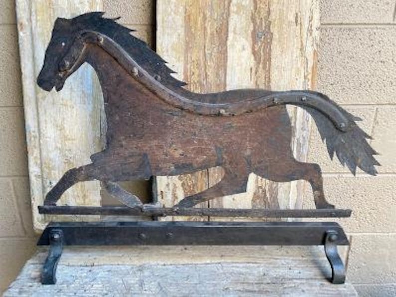 19th Century Running Horse Sheet Metal Weathervane