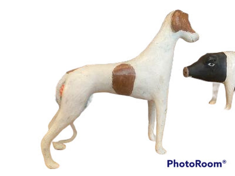 Folk Art Wood and Gesso Dog by Thomas Dimmitt, Berthoud CO