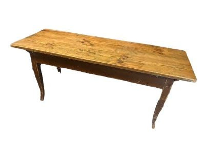 Old German Beer Hall Farm Table, Pine, Lift-Off Top