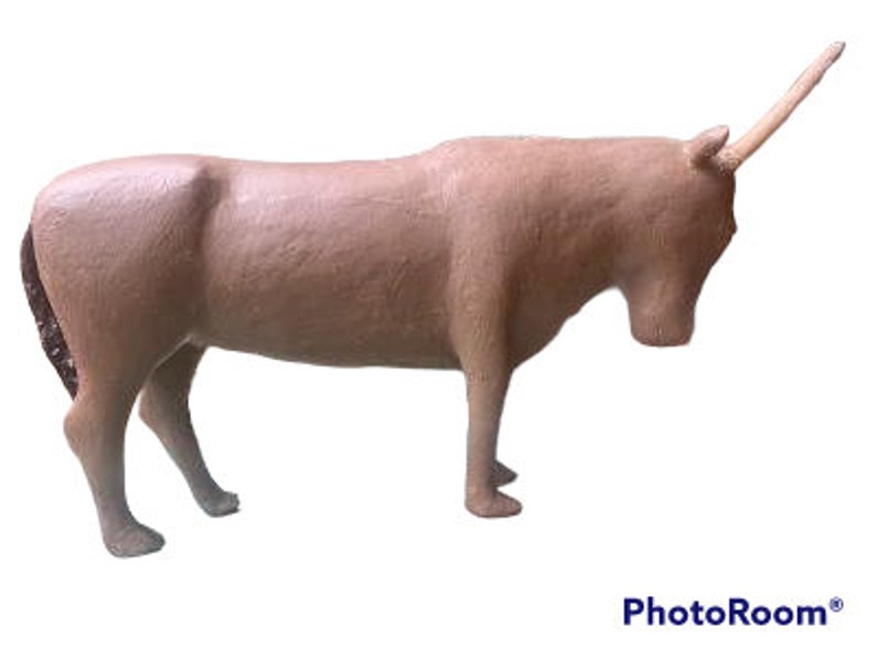 Folk Art Wood and Gesso Steer by Thomas Dimmitt, Berthoud CO