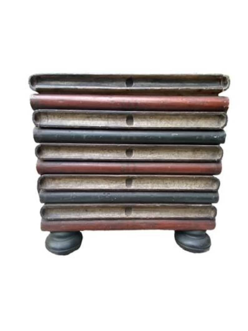 Austrian Faux Book Chest Side Table, Circa 1900