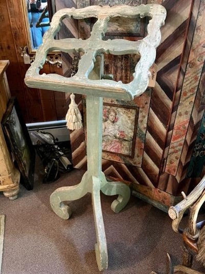 250-Year-Old Wood Music Stand from Salzburg, Austria