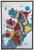 "Return of the Thunder Beings" Ledger Drawing by Travis Blackbird, 1863 Pages