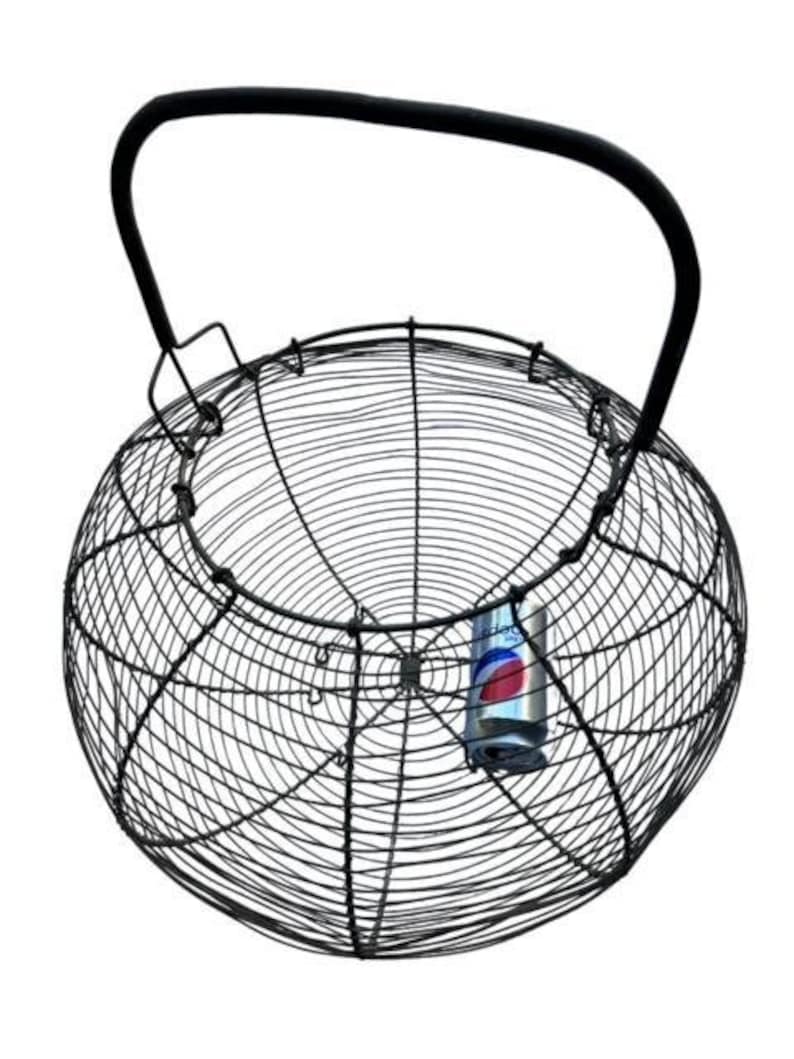 Gigantic French Wire Egg Flower Produce Basket