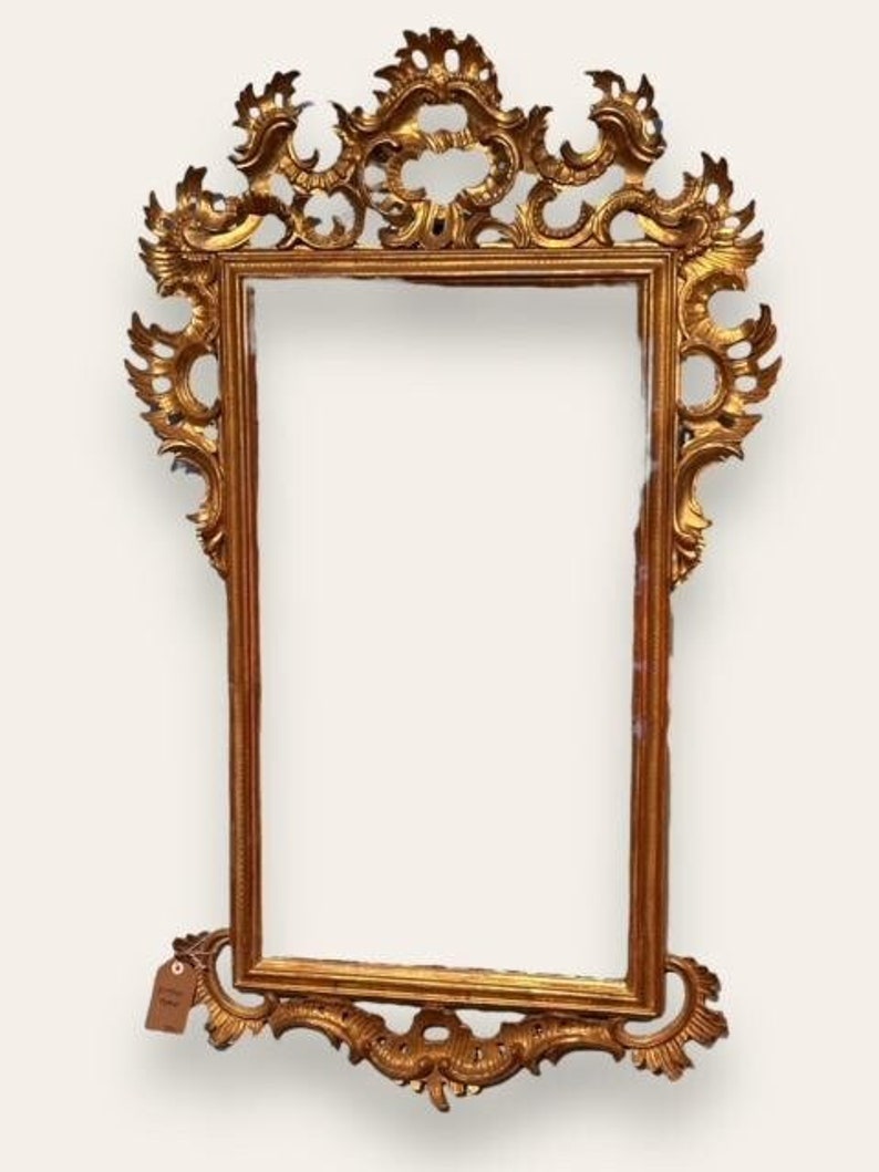 19th Century Baroque Style Giltwood Mirror