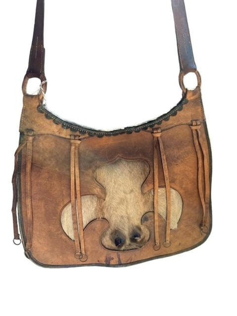 Antique Hunters Leather Bag Man Bag