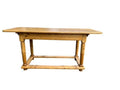 Antique Pine Library Table, European Farm Table
