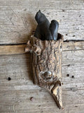 Wood Birds in Hollow Branch Tree Sculpture, Austria, 1900s