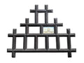 Large Tramp Art Frame, 31 x 25 Inches, 1900s