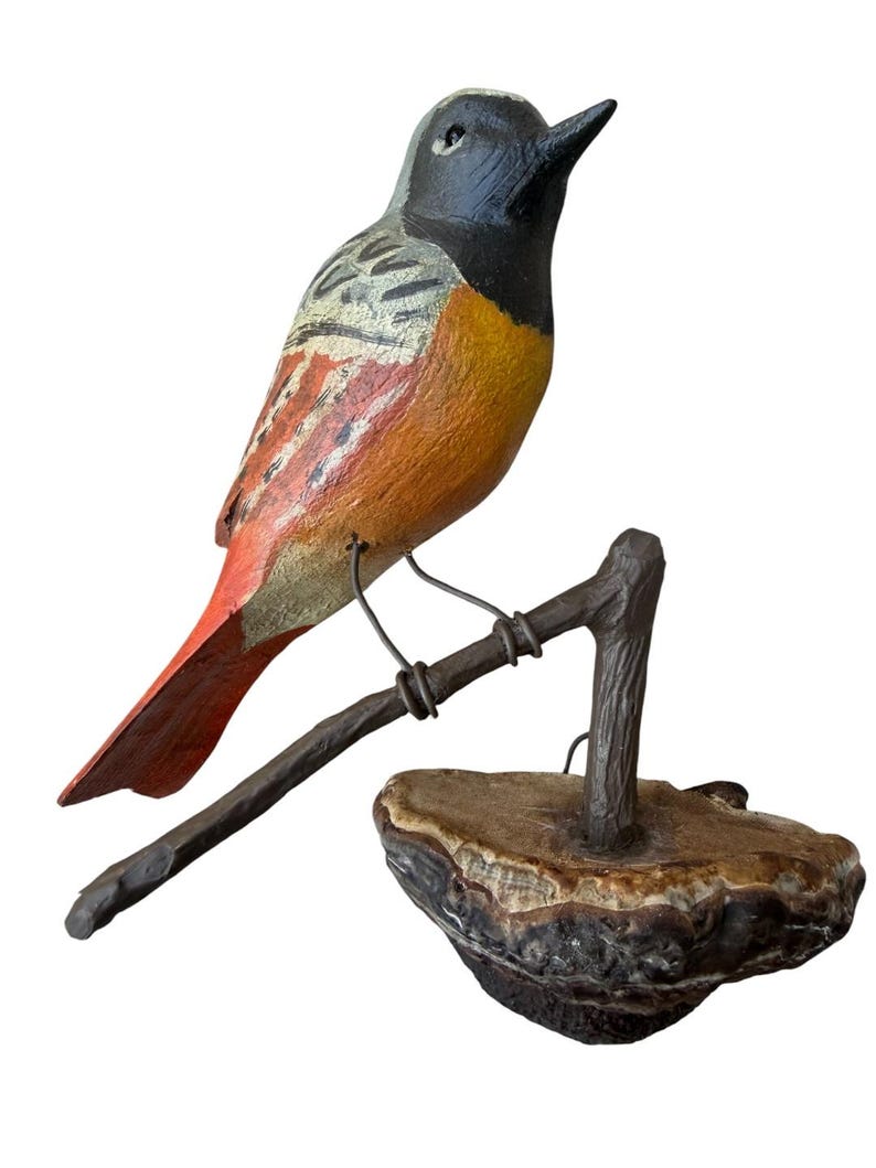 Wood Carved Austrian Bird Vintage #66