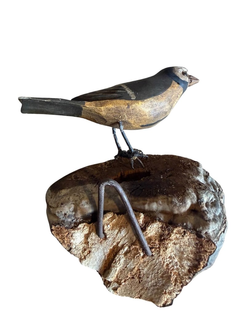 Austrian Folk Art Carved Wood Bird #102, 1920s
