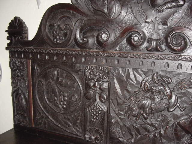 19th Century Hunt Sideboard, Neo-Renaissance Carved