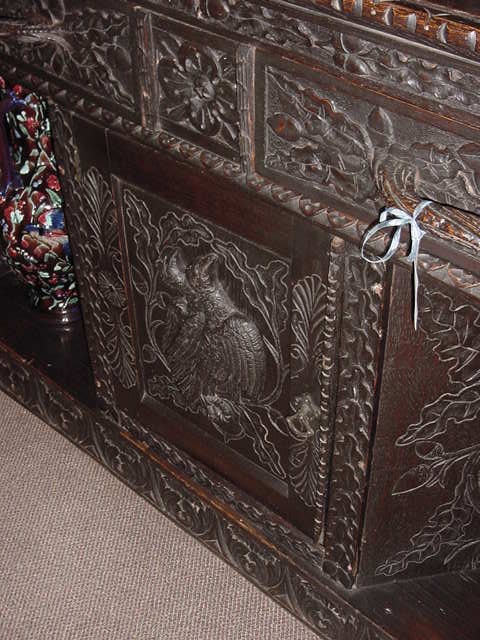 19th Century Hunt Sideboard, Neo-Renaissance Carved