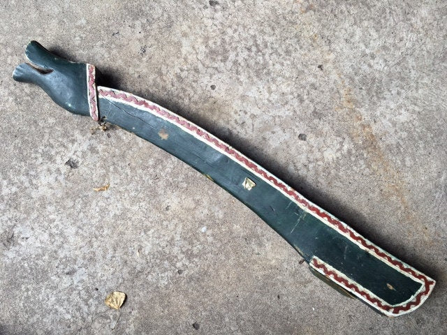 Austrian Folk Art Head of Dragon Scythe Handle Alois Erlacher