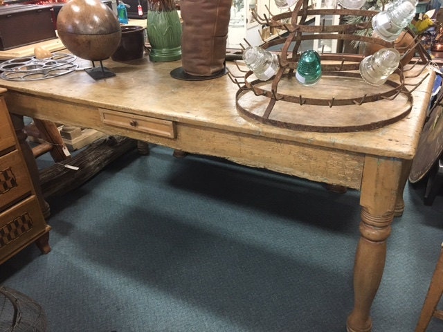 Mexican Sabino Wood Table, Wide Single-Plank Top