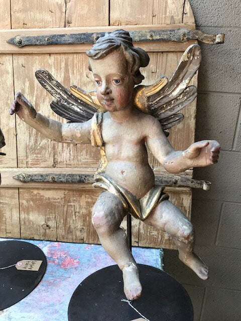 Pair of Baroque Putti on Custom Stands