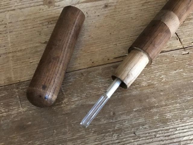 Alkoholometer Wood Case, Sugar Content Measure for Wine and Schnapps