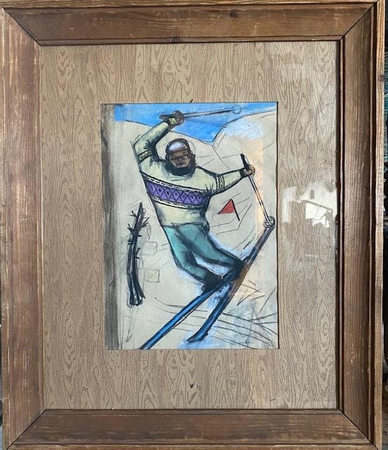 The Skier, Original Art by Eveline W. Syme, Circa 1927