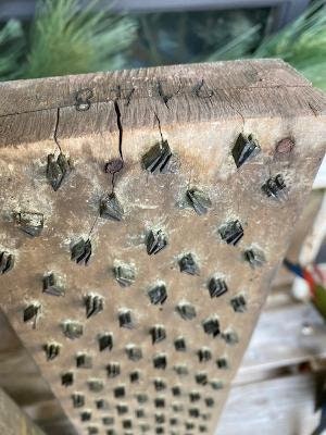 Antique Textile Fabric Stamping Blocks, Set of 5