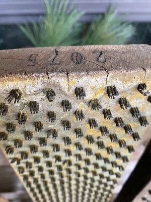 Antique Textile Fabric Stamping Blocks, Set of 5