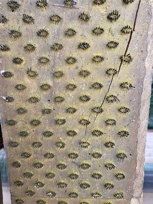 Antique Textile Fabric Stamping Blocks, Set of 5