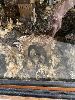 Krippe Nativity Diorama circa 1800s, Baby Jesus and Wise Men