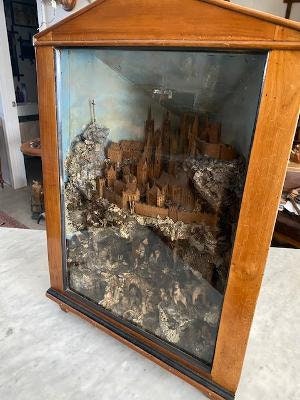 Krippe Nativity Diorama circa 1800s, Baby Jesus and Wise Men