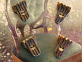 6 Vintage Rustic Antler Buttons