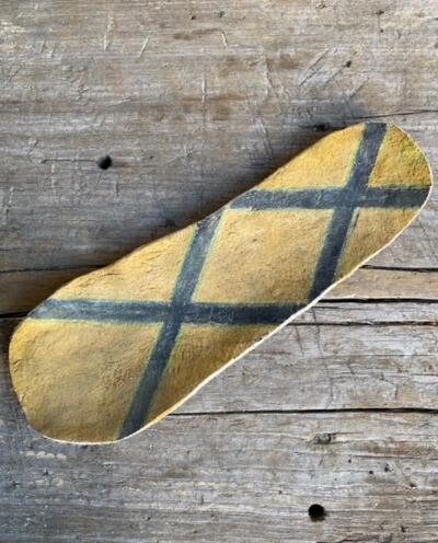 Sioux Beaded Ceremonial Moccasins, Beaded Soles, Painted Parfleche Insoles