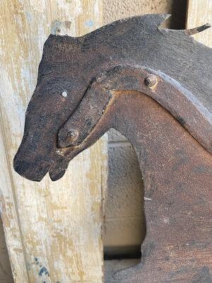 19th Century Running Horse Sheet Metal Weathervane