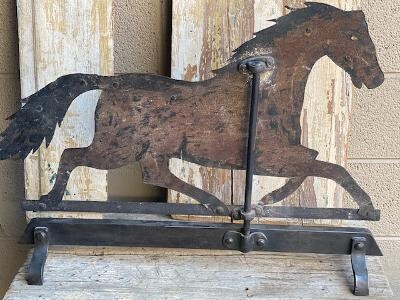 19th Century Running Horse Sheet Metal Weathervane