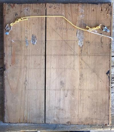 German Votivtafel Prayer Board, Devotional Folk Painting on Board