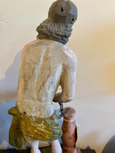 The Scourging of Christ, German Wood Carving, Found in Bavaria