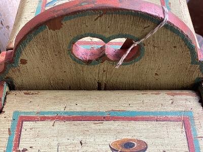 Austrian Folk Art Painted Sewing Box