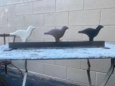 Carnival Shooting Gallery Target, 3 Birds on Custom Stand, Knock-Down