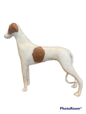 Folk Art Wood and Gesso Dog by Thomas Dimmitt, Berthoud CO