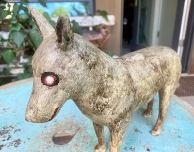 Folk Art Wood and Gesso Coyote by Thomas Dimmitt, Berthoud CO