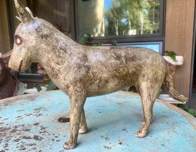 Folk Art Wood and Gesso Coyote by Thomas Dimmitt, Berthoud CO
