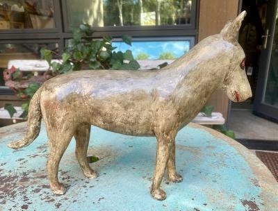 Folk Art Wood and Gesso Coyote by Thomas Dimmitt, Berthoud CO