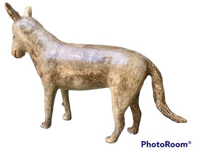 Folk Art Wood and Gesso Coyote by Thomas Dimmitt, Berthoud CO