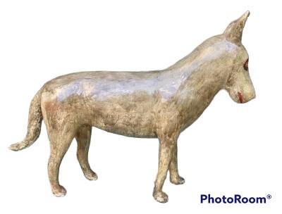 Folk Art Wood and Gesso Coyote by Thomas Dimmitt, Berthoud CO