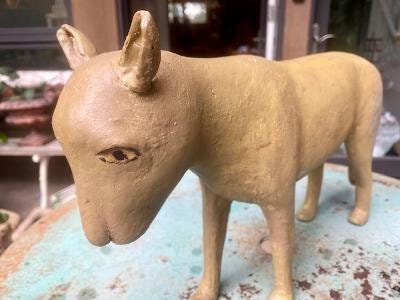 Folk Art Wood and Gesso Mountain Lion by Thomas Dimmitt, Berthoud CO