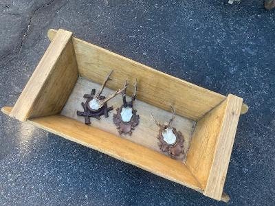 Large Antique Primitive Wood Dough Box
